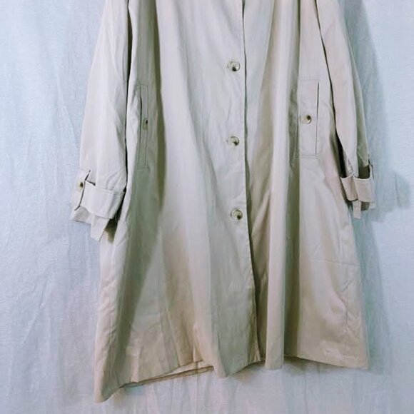 Pretty Little Thing Oversized Relaxed Fit Tan Trench Coat w/o Belt Size 10 - Picture 4 of 8